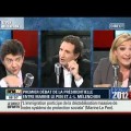 Jean-Luc Melenchon contre Marine Le Pen 14/02/2011 BFM TV