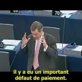 Nigel Farage « Vous êtes déterminés mais dans un délire de vouloir garder à tout prix cet Euro »