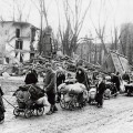 civils allemands fuyant devant la progression de l'armée rouge en 1945
