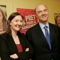 Karine Berger et Pierre Moscovici