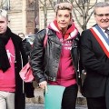 Xavier Bongibault, Frigide Barjot, et le maire du Chesnay, Philippe Brillault