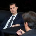 Bachar Al-Assad lors de son entrevue avec Georges Malbrunot