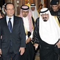 François Hollande et le roi Abdallah d'Arabie saoudite