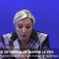 Conférence de presse de Marine Le Pen (25 octobre 2013)