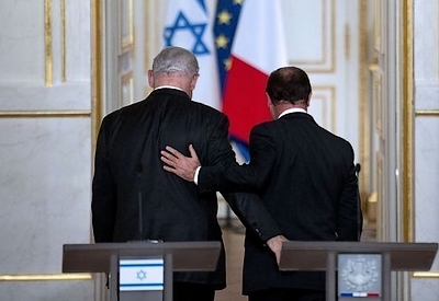 Hollande et Netanyahu, la gauche branchée française et l'ultra-droite israélienne à tu et à toi...