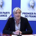 Conférence de presse : Marine le Pen analyse les résultats des élection européennes (27 mai 2014)