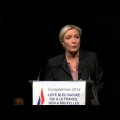 Marine Le Pen au Havre, le dernier meeting de la campagne des élections européennes (22 mai 2014)