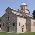 L'église du monastère de Visoki Decani, classé au patrimoine mondial de l'UNESCO, menacé par les albanais musulmans de l'UCK