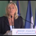 Discours politique de rentrée de Marine le Pen à Brachay (30 août 2014)