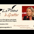 Marine Le Pen en forme olympique dans le Grand Jury (RTL/CI/Le Figaro) – 22 septembre 2014