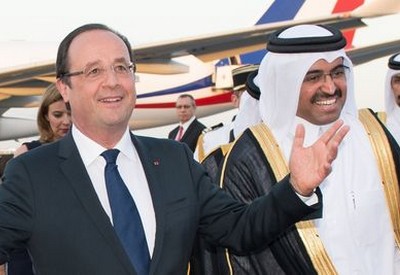 François Hollande a enfilé sans broncher les babouches qataries dorées sur tranches de Nicolas Sarkozy. L'UMPS jusque dans les pétro-monarchies...