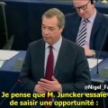 Nigel Farage fustige Juncker et l’impérialisme occidental au Parlement européen (11 mars 2015)