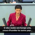 Si seulement les Verts français étaient de cette trempe… Sahra Wagenknecht au Bundestag (19 mars 2015)