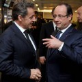 Hollande et Sarkozy, Sarkozy et Hollande l'un coupe les oignons et l'autre qui pleure