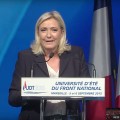 Discours de Marine Le Pen lors de l’Université d’été du FN à Marseille (06 septembre 2015)