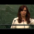 Vers un monde multipolaire ? Cristina Kirchner (Argentine) lors du débat 2015 de l’Assemblée générale de l’ONU (septembre 2015)