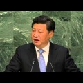 Vers un monde multipolaire ? XI Jinping (Chine) lors du débat 2015 de l’Assemblée générale de l’ONU (septembre 2015)