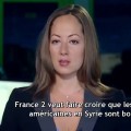 Sur France 2, des images des frappes aériennes russes pour vanter les succès américains en Syrie (11 février 2016)